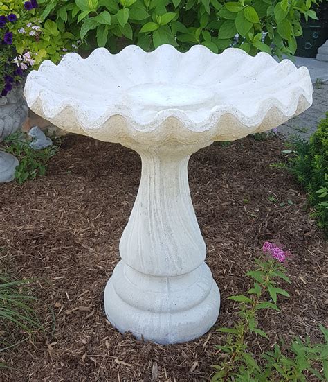 cement bird bath  ava soul blog