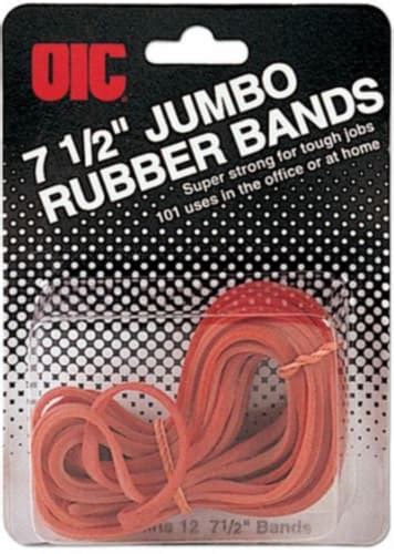 officemate jumbo rubber bands red  pk king soopers