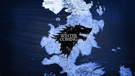 Game Of Thrones, Map, Westeros, Winterfell, A Song Of Ice And Fire, House Stark, Winter Is ...