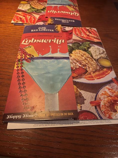 Menu at Red Lobster restaurant, Wethersfield