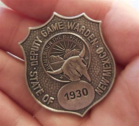 Game Warden Badge New Mexico - Etsy Australia