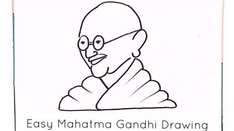 mahatma gandhi drawing step  step gandhi jayanthi drawing