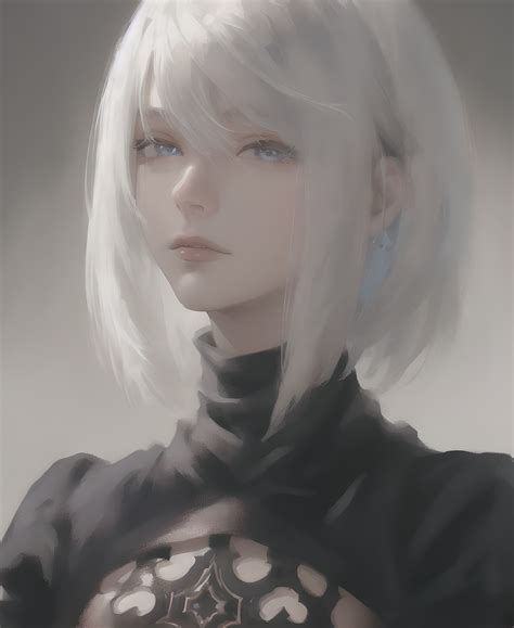 ArtStation - 2b - Nier Automata (AI RENDERING)