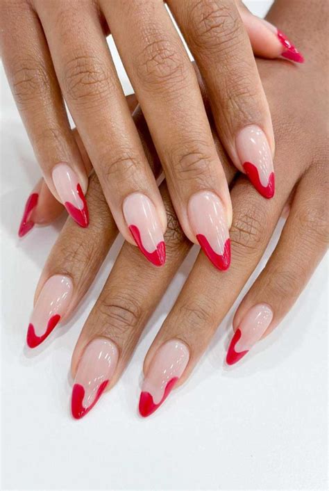 Unhas Decoradas Francesinhas Vermelhas - 30+ Unhas Vermelhas com Francesinha & Francesinhas Vermelhas - Mulher ...