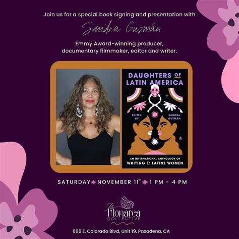 The Monarca Collective Presents Sandra Guzman Author of Daughters of