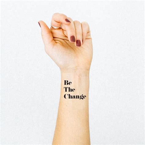 Be the Change | Temporary Tattoo – Shop Britt Nicole