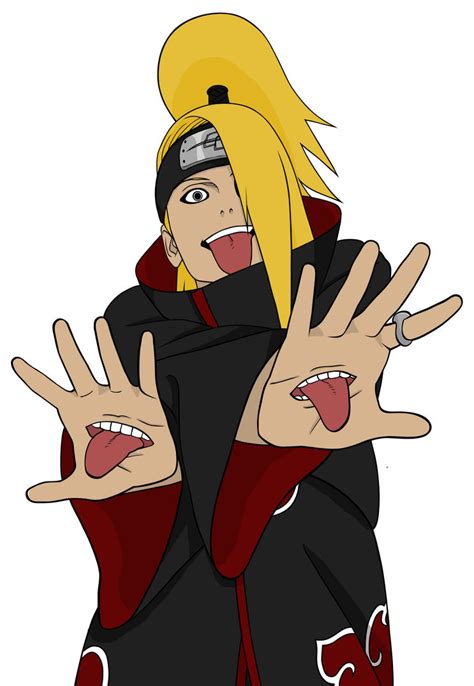 Deidara colored lineart by in-the-shadows13 on DeviantArt