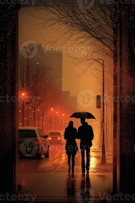 rain photograph of romantic couple 22248857 Stock Photo at Vecteezy
