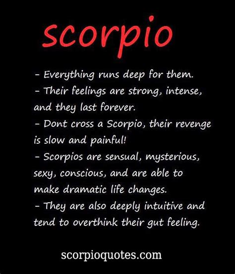 Scorpio Characteristics #003: | Scorpio Quotes