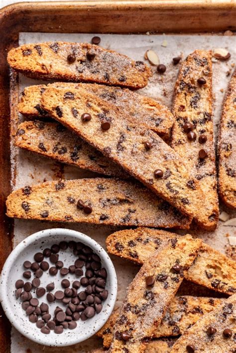 Tender Chocolate Chip Mandel Bread (Jewish Cookies) - Well Seasoned Studio