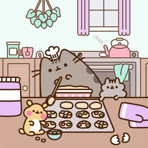 How To Draw A Pusheen Cat Eating A Cookie Onze Wallpa - vrogue.co