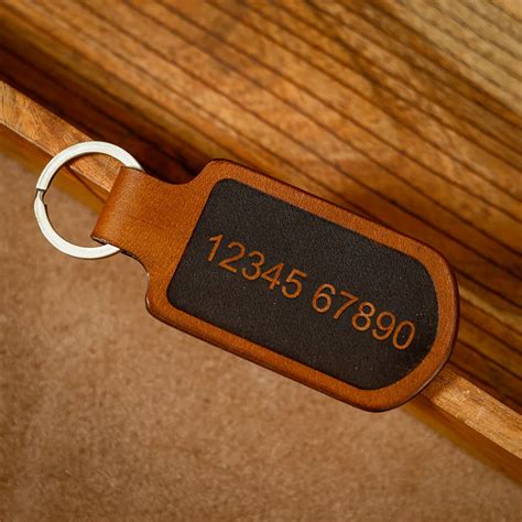 customized leather key chain kings royal army