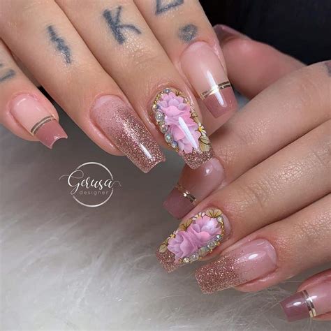 Unha Esmalte Em Gel Decorada - Decoração de unha em gel: um guia completo para Iniciantes com ideias ...