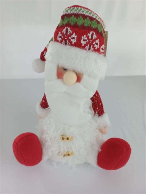 mos craciun decorativ cu luminite lovely shop