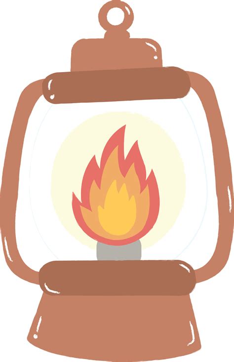 Cute cartoon lantern for camping drawing 23857658 Vector Art at Vecteezy