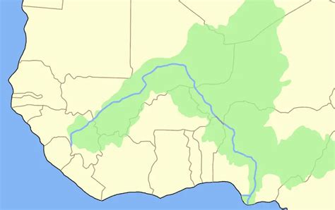 Niger River Blank - MapSof.net