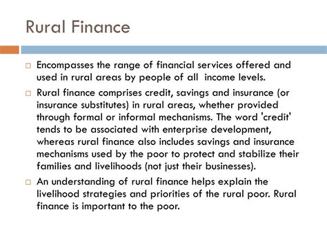 rural finance powerpoint    id