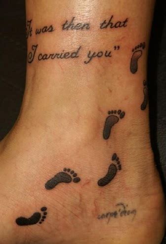 Footprints In The Sand Poem Tattoo