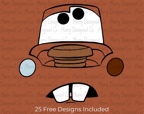 mater face svg cars clipart magic kingdom svg magical kingdom