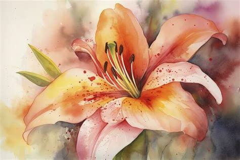 Watercolor Lily Stock Photos, Images and Backgrounds for Free Download