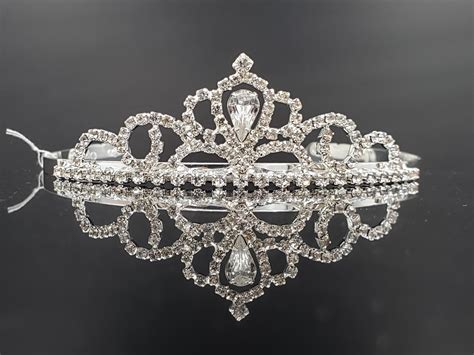Julia Tiara Clear Crystal Rhinestone Crown