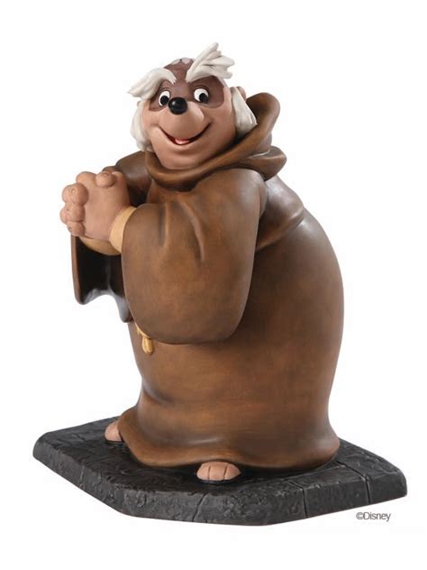 robin hood friar tuck bemused badger  wdcc disney classics limited