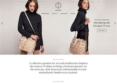 welden bags awwwards digital creative agency ecommerce website design
