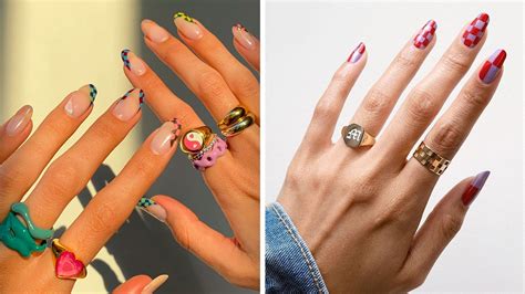 Checkered Nails Are Officially the Coolest Manicure of the Season | Glamour