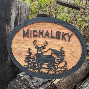 Family Name Sign. Carved Outdoor Wood Sign, Rustic, Natural Carved - Etsy