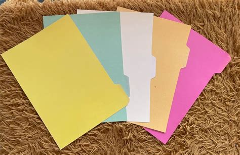 FILE TAB DIVIDER, A4 SIZE, BRISTOL BOARD 153 GSM, 5 COLORS PRE SET sold ... 