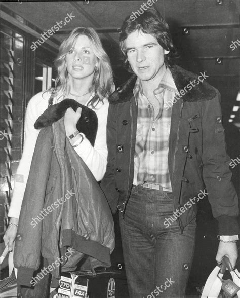 Motorcycle Racer Barry Sheene Girlfriend Later Wife Editorial Stock