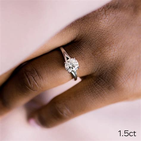 Split Shank Solitaire Diamond Engagement Ring