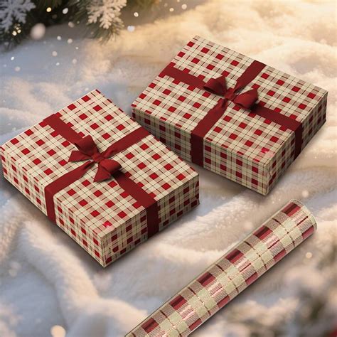 Papel De Embrulhar Presente - 1/3 unidades de papel de embrulho para presente de Natal - 1 rolo de ...