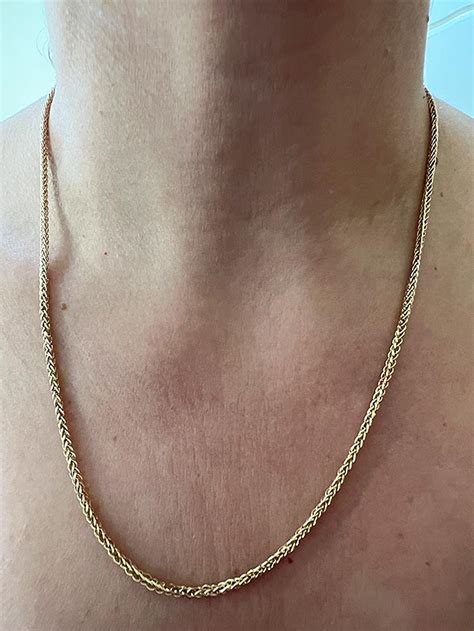solid gold chain necklace goldaholics