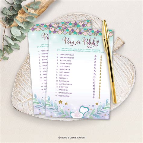 Party Games Paper & Party Supplies Party Supplies Mermaid Bachelorette