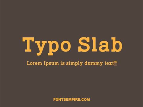 Typo Slab Font Free Download - Fonts Empire