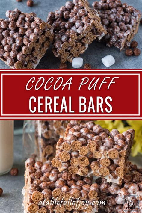 Cocoa Puffs Cereal Bars | Recipe | Cereal bars recipes, Cereal recipes, Krispie treats recipe