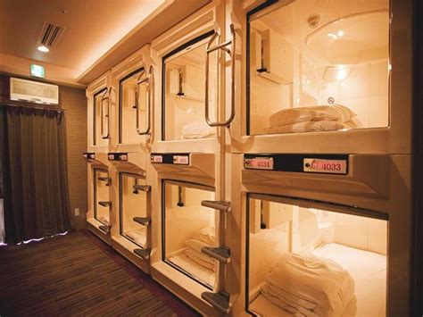 future   capsule hotels  osaka japan cheapo