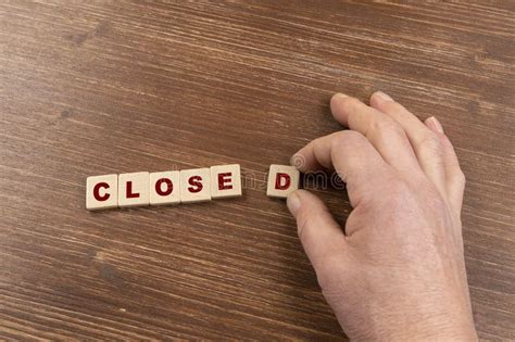 closed stock image image  dealing closed letters