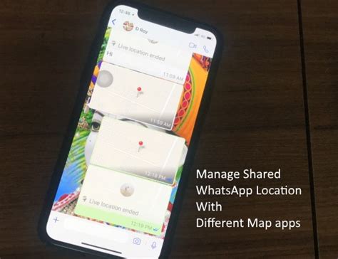 open whatsapp location  google maps  iphoneipad ios