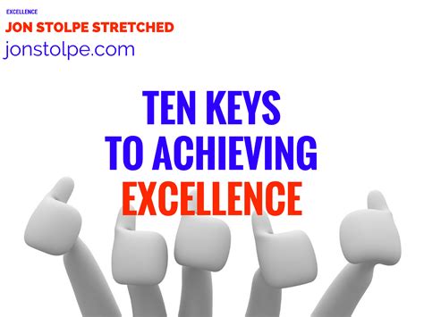 ten keys  achieving excellence jon stolpe stretched