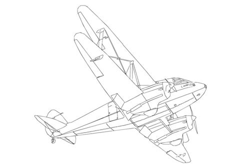 Coloring Page plane - free printable coloring pages - Img 28709