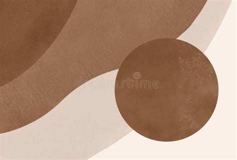 Abstract, Modern Brown Aesthetic Background. Mid Century Modern Print ...