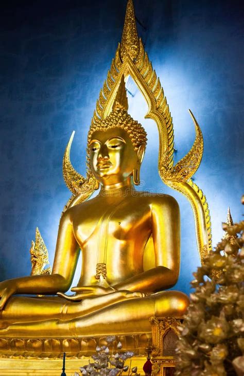 Statue of Buddha in Wat Benchamabopit, Bangkok, Thailand Stock Image ...