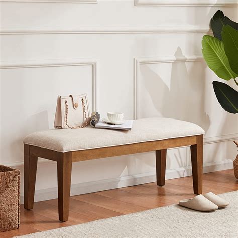 huimo upholstered bench    bed entryway bench  living room