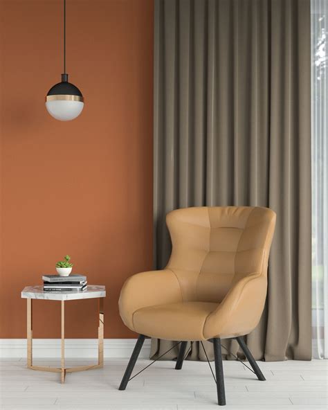 Brown And Orange Living Room Curtains | Baci Living Room