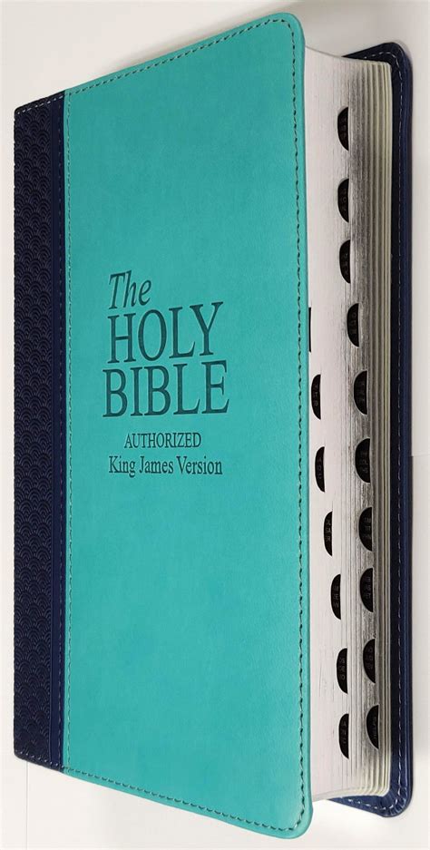 KJV Bible With Mark Finley Study Helps (Blue Duotone with Thumb Index
