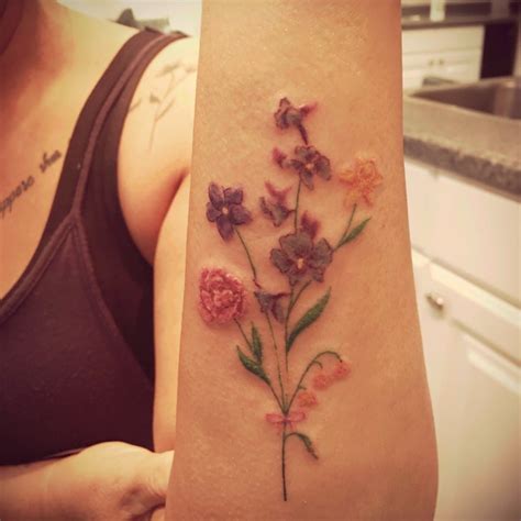 Birth Month Flower Tattoo Ideas - Image to u