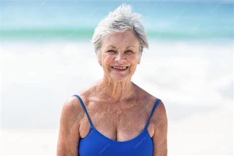 Premium Photo | Mature woman posing in swimsuit