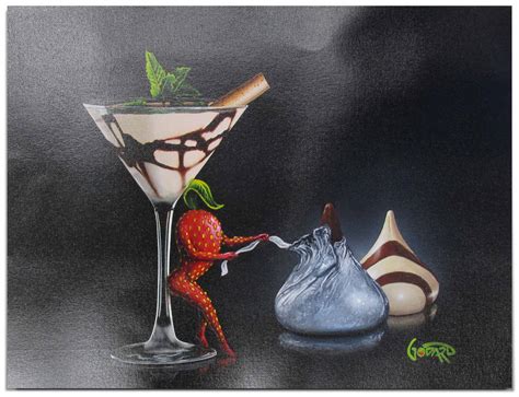 Strawberry Kisses by Michael Godard – Art Center Gallery